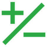 Plus och minustecken